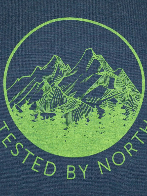 Kilpi Tricou termic gri închis pentru bărbați din lână Merino Kilpi MAVORA TOP