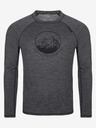Kilpi Tricou termic gri închis pentru bărbați din lână Merino Kilpi MAVORA TOP