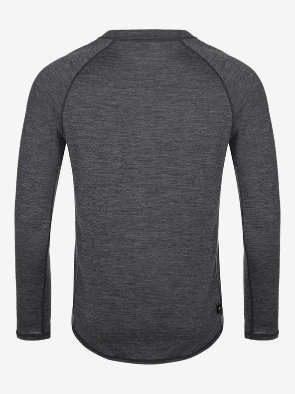 Kilpi Tricou termic gri închis pentru bărbați din lână Merino Kilpi MAVORA TOP