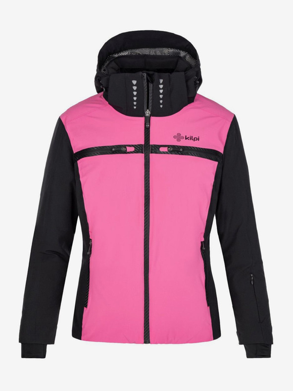 Kilpi Jachetă de schi de iarnă pentru femei, neagră și roz Kilpi HATTORI