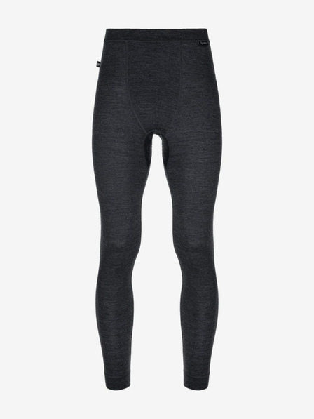 Kilpi Jambiere sport bărbătești negre din lână Merino Kilpi MAVORA BOTTOM