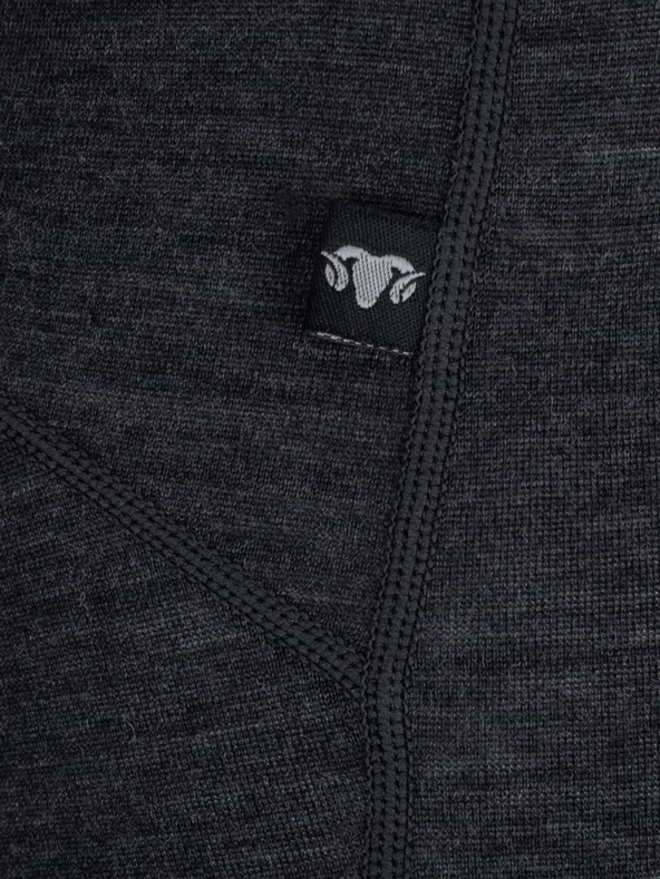 Kilpi Jambiere sport bărbătești negre din lână Merino Kilpi MAVORA BOTTOM