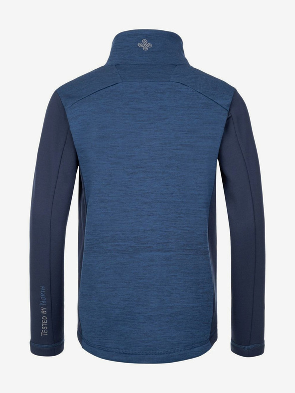 Kilpi Tricou sport cu fermoar albastru închis pentru băieți Kilpi TOMMS