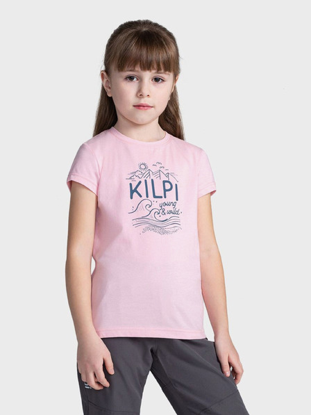 Kilpi Tricou roz pentru fete cu imprimeu Kilpi MALGA