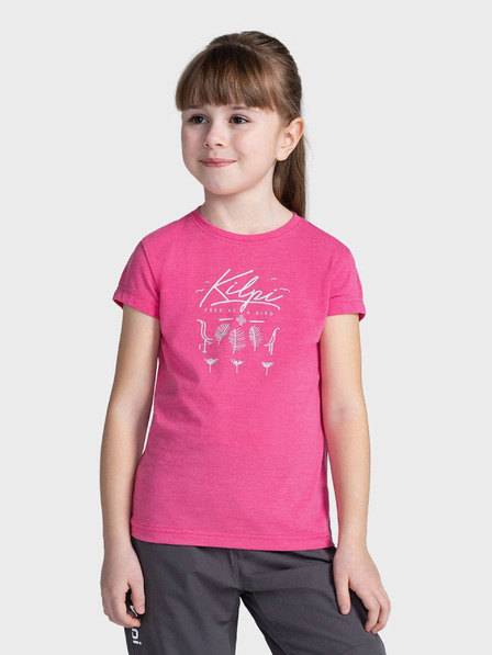Kilpi Tricou cu imprimeu pentru fete roz închis Kilpi MALGA