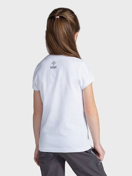 Kilpi Tricou alb pentru copii cu imprimeu Kilpi MALGA