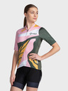 Kilpi Tricou sport cu fermoar verde și roz pentru femei Kilpi RITAEL