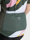 Kilpi Tricou sport cu fermoar verde și roz pentru femei Kilpi RITAEL