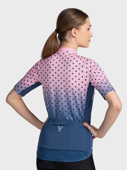 Kilpi Tricou sport pentru femei albastru și roz cu fermoar Kilpi RITAEL
