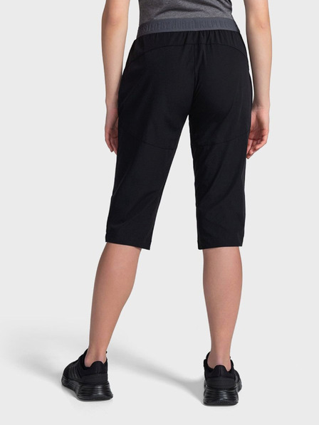 Kilpi Pantaloni sport trei sferturi de culoare neagră pentru femei Kilpi MEEDIN