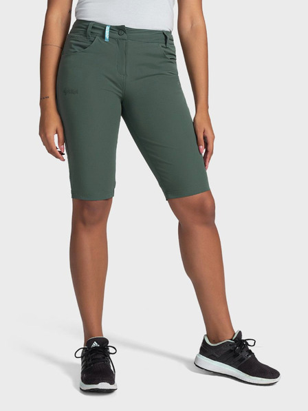 Kilpi Pantaloni scurți sport pentru femei verde închis Kilpi SYLANE