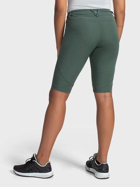 Kilpi Pantaloni scurți sport pentru femei verde închis Kilpi SYLANE