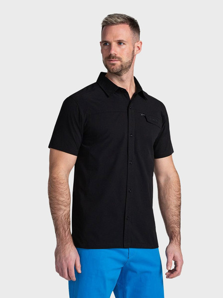 Kilpi Tricou sport negru cu mânecă scurtă pentru bărbați Kilpi BOMBAY