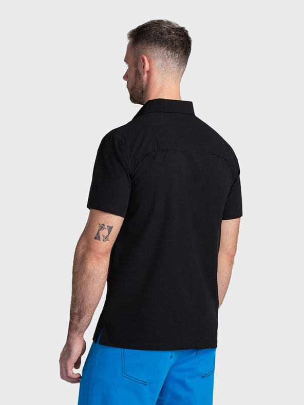 Kilpi Tricou sport negru cu mânecă scurtă pentru bărbați Kilpi BOMBAY