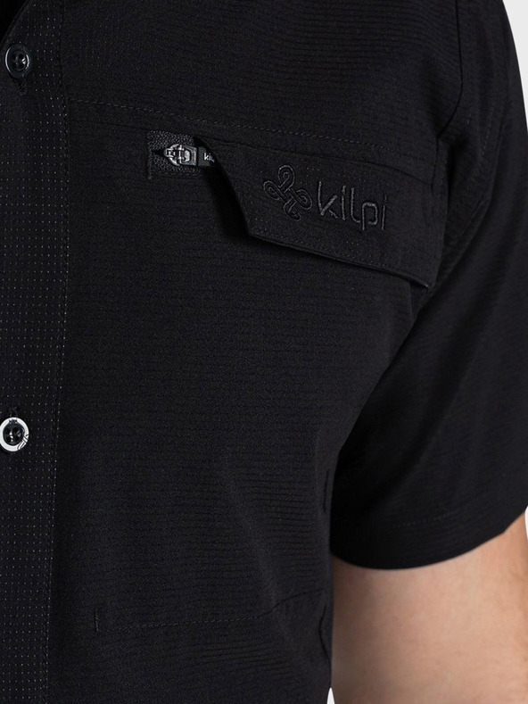 Kilpi Tricou sport negru cu mânecă scurtă pentru bărbați Kilpi BOMBAY