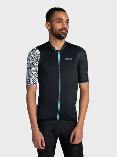 Kilpi Tricou sport negru cu fermoar pentru bărbați Kilpi PICARD