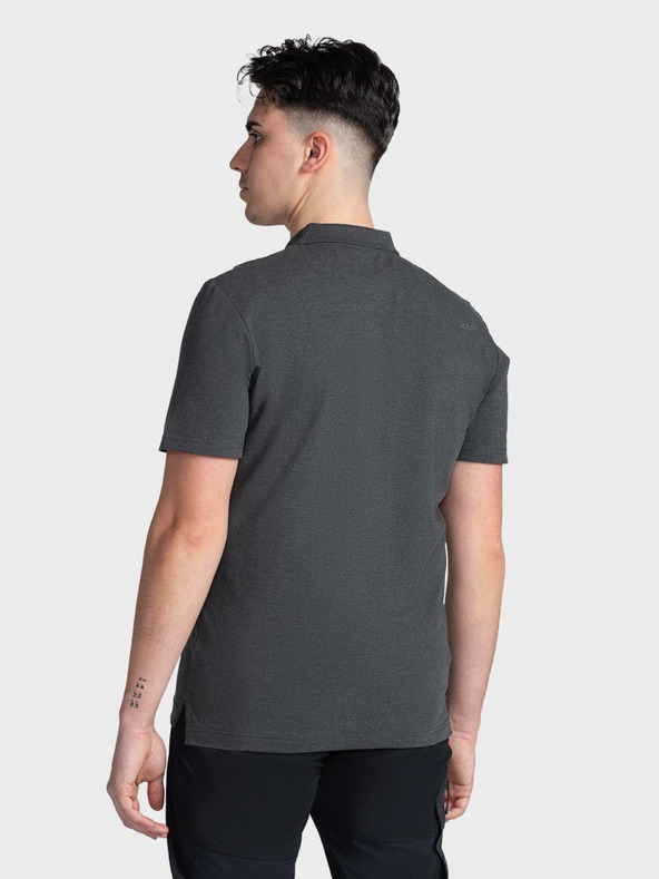 Kilpi Tricou polo negru pentru bărbați Kilpi VILAR
