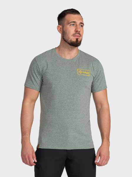 Kilpi Tricou verde cu spate imprimat pentru bărbați Kilpi BANDE