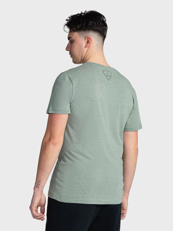 Kilpi Tricou verde imprimat pentru bărbați Kilpi PORTELA