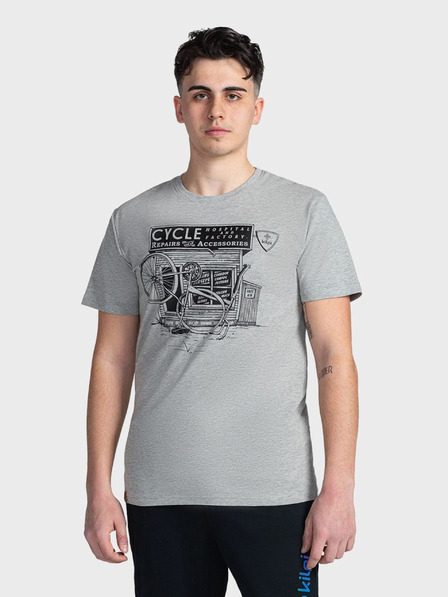 Kilpi Gri deschis bărbați imprimate T-shirt Kilpi PORTELA