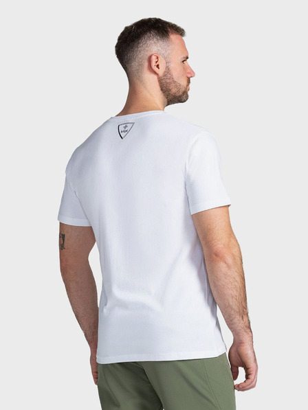 Kilpi Tricou bărbătesc imprimat alb Kilpi PORTELA
