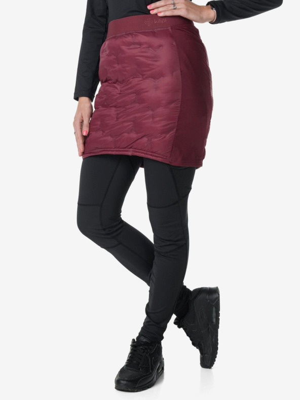 Kilpi Fustă matlasată de iarnă Burgundy pentru femei Kilpi LIAN