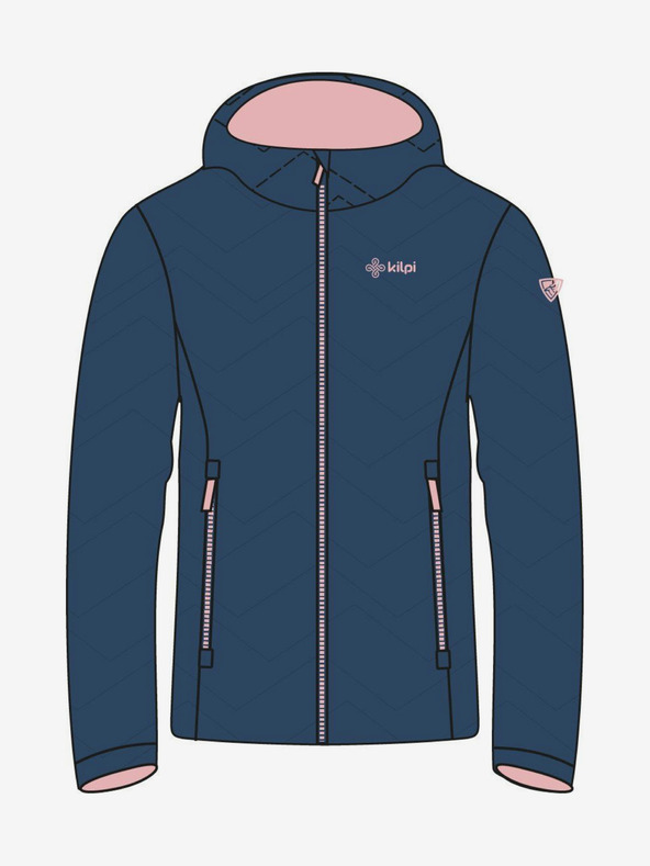 Kilpi Jachetă matlasată de iarnă albastru închis pentru fete Kilpi REBEKI