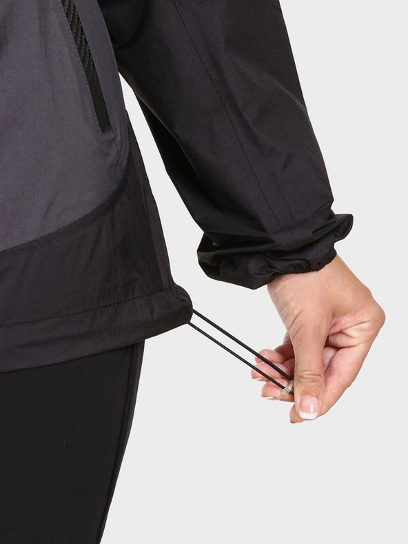 Kilpi Jachetă sport gri și neagră pentru femei KILPI HURRICANE