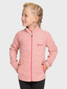 Kilpi Hanorac fleece pentru fete roz cu fermoar Kilpi ALACANT