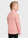 Kilpi Hanorac fleece pentru fete roz cu fermoar Kilpi ALACANT