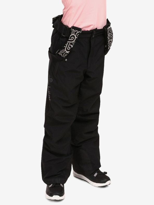 Kilpi Pantaloni de schi pentru copii negri Kilpi GABONE