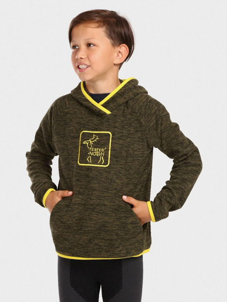 Kilpi Hanorac fleece kaki pentru băieți Kilpi FLOND
