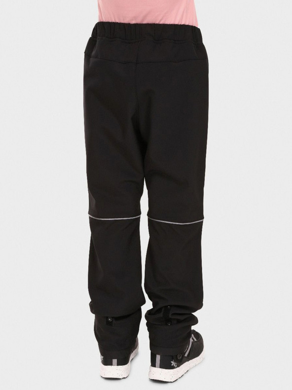 Kilpi Pantaloni softshell negri pentru copii Kilpi RIZO