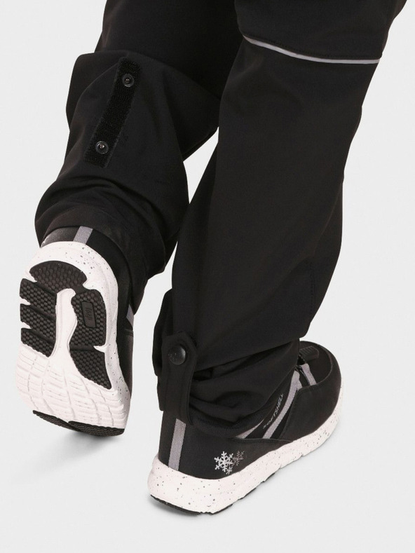 Kilpi Pantaloni softshell negri pentru copii Kilpi RIZO