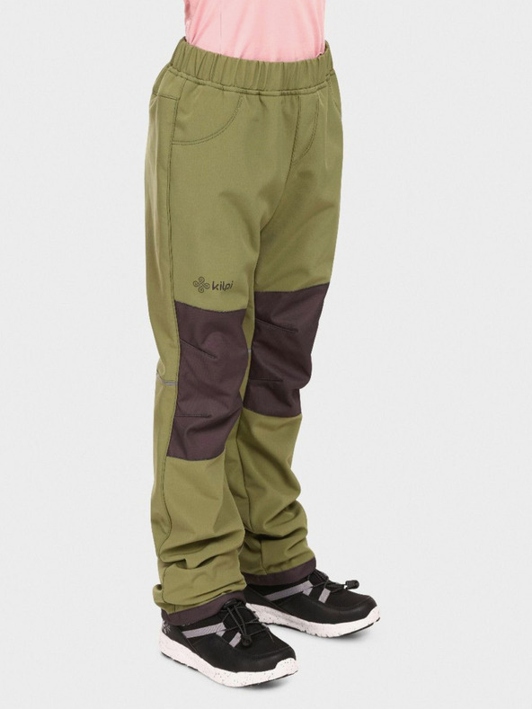 Kilpi Pantaloni softshell kaki pentru copii Kilpi RIZO