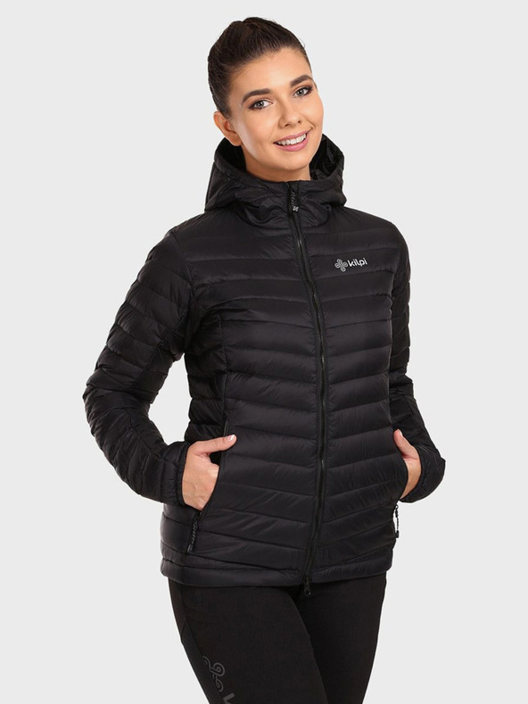 Kilpi Jachetă neagră de puf pentru femei Kilpi PYRAMIDEN