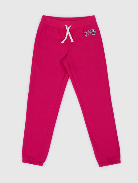 GAP Pantaloni de trening fleece logo army pentru copii GAP