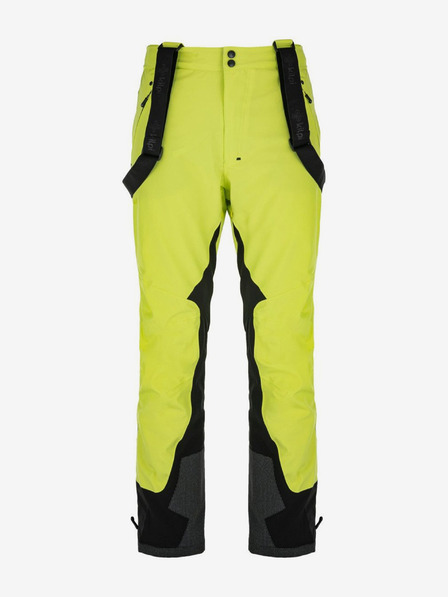 Kilpi Pantaloni de schi verde neon pentru bărbați Kilpi MARCELO
