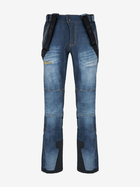 Kilpi Pantaloni de schi softshell pentru bărbați Kilpi JEANSO-M Albastru închis