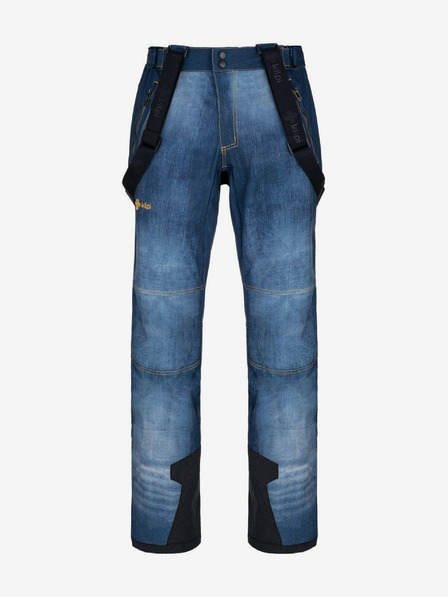 Kilpi Pantaloni de schi softshell albastru închis pentru bărbați Kilpi JEANSO