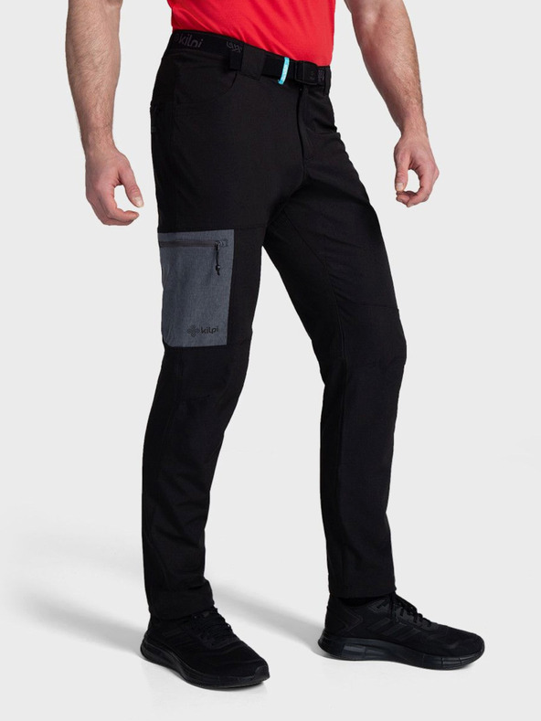 Kilpi Pantaloni de exterior negri pentru bărbați Kilpi LIGNE