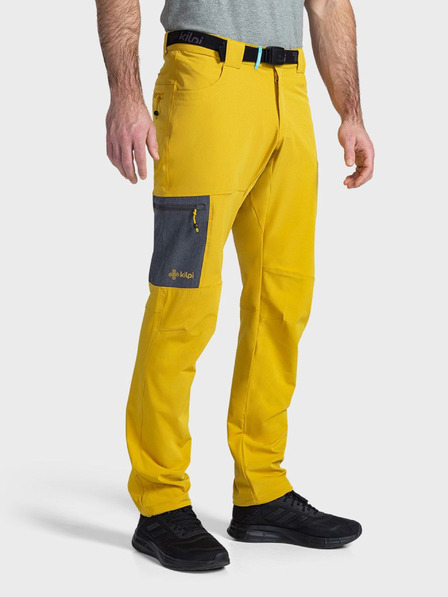 Kilpi Pantaloni galbeni de exterior pentru bărbați Kilpi LIGNE