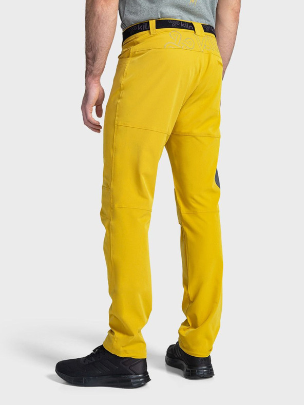 Kilpi Pantaloni galbeni de exterior pentru bărbați Kilpi LIGNE