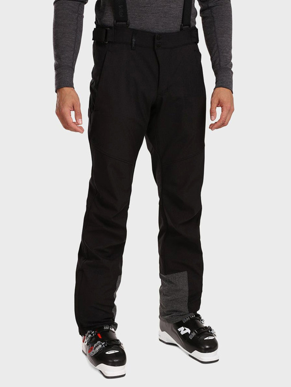 Kilpi Pantaloni de schi softshell negri pentru bărbați Kilpi RHEA