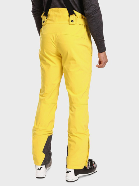 Kilpi Pantaloni de schi softshell galbeni pentru bărbați Kilpi RHEA