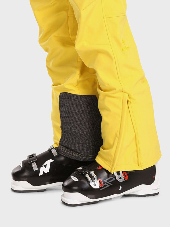 Kilpi Pantaloni de schi softshell galbeni pentru bărbați Kilpi RHEA