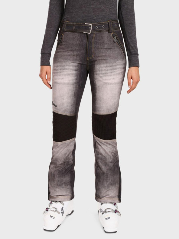 Kilpi Pantaloni de schi softshell gri pentru femei Kilpi JEANSO