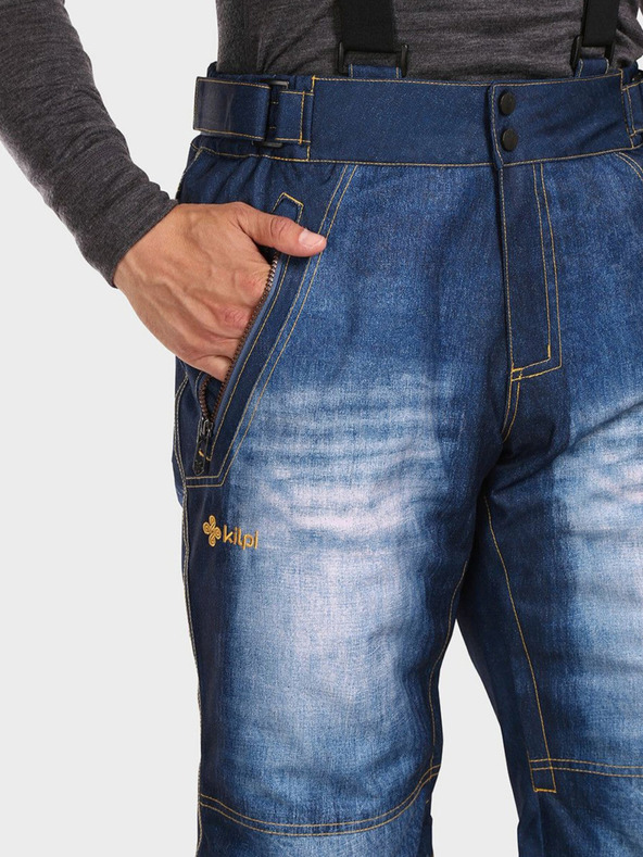 Kilpi Pantaloni de schi albastru închis pentru bărbați Kilpi DENIMO