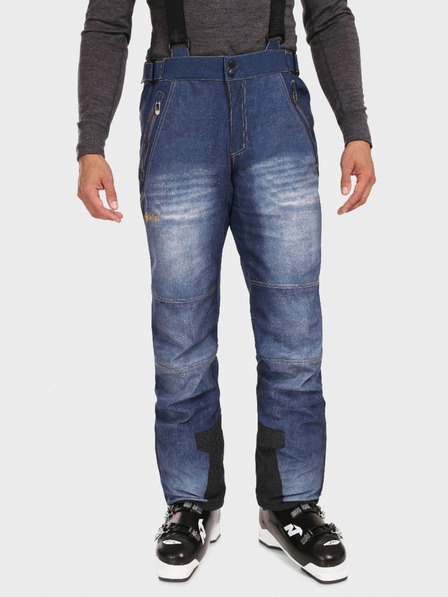 Kilpi Pantaloni de schi softshell albastru închis pentru bărbați Kilpi JEANSO