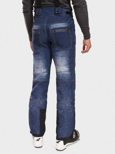 Kilpi Pantaloni de schi softshell albastru închis pentru bărbați Kilpi JEANSO